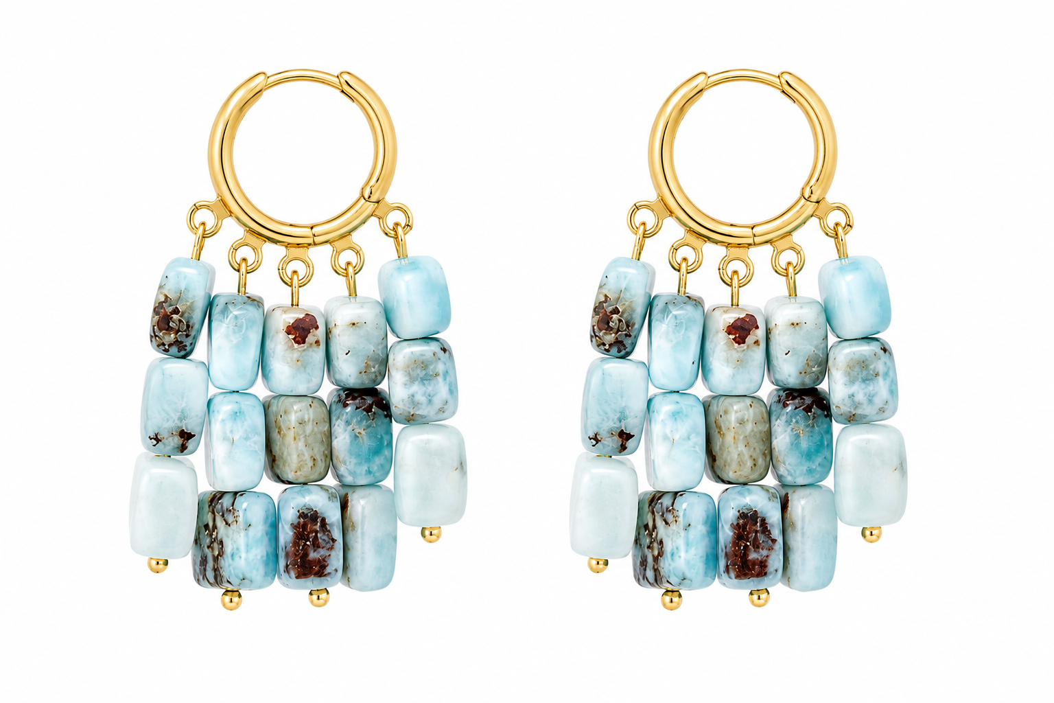 Larimar Earrings